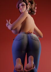 3d ass ass_focus d.va overwatch