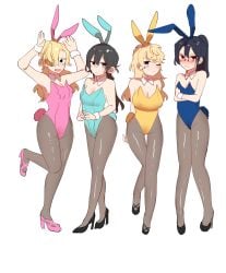 bunny_ears bunnysuit diabolik_lovers mukami_azusa mukami_kou rule_63 sakamaki_reiji sakamaki_shuu