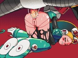 1boy 1girls android hnsundown mega_man mega_man_x pallette petite robot robot_girl sex