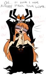 aku blood blossom_(powerpuff_girls) crossover female monster orange_hair penis powerpuff_girls rape samurai_jack sex stomach_bulge vaginal vaginal_penetration vaginal_sex