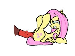 anal anal_sex animated blue_eyes equine female fluttershy_(mlp) friendship_is_magic mammal my_little_pony pegasus penetration penis sex straight_hair tears wasajoke wings