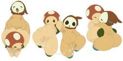 chubby gay koki male male_only mario_(series) multiple_males nintendo nipples puffy_nipples shy_guy tagme toad_(mario) yaoi