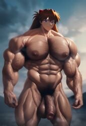 1boy 1male abs ai_generated ambush_(trap) arm_hair arm_veins armpit_hair asuka_langley_sohryu bara bara_tiddies bara_tits barechested blue_eyes boy boy_boobs brown_hair chest_hair civitai closed_mouth clouds completely_nude flaccid gay genderswap_(ftm) hairy hairy_armpits hairy_arms hairy_chest hairy_legs large_pectorals leg_hair long_hair looking_at_viewer male male_only man_boobs man_nipples man_tits manly muscles muscular muscular_male navel navel_hair neon_genesis_evangelion nipples nude obliques outdoors outside pecs pectorals penis penis_vein pubic_hair pubic_hair_peek rule_63 rule_63 sewoh26 shirtless shirtless_male sky solo testicles thick_thighs thighs uncensored veins veins_on_dick