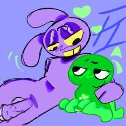 2boy 2boys after_care after_sex aftercare algebralien alien anthro anthro_bunny anthro_male arm_around_shoulder battle_for_dream_island calm cartoony color colored content_smile crackship crossover dicks_out gay glitch_productions interspecies jax jax_(tadc) looking_down_at_another looking_down_at_partner male nonbinary not_hard object_shows pubes pubes_exposed rat_mani redraw relaxed sitting sitting_on_floor stylized stylized_pubes tadc the_amazing_digital_circus the_power_of_two tpot two two_(bfb) two_(tpot) xfohv