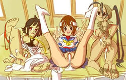 3girls ass autism_express breasts brown_hair capcom cum cum_in_pussy feet female female_only fingers headband human ibuki_(street_fighter) legs_up makoto_(street_fighter) multiple_girls necktie nipples pubic_hair sakura_kasugano socks soles street_fighter street_fighter_alpha street_fighter_alpha_2 street_fighter_alpha_3 street_fighter_iii street_fighter_iii:_3rd_strike street_fighter_iii_(series) street_fighter_iv street_fighter_iv_(series) street_fighter_v tomboy vagina