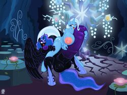 2013 alicorn alternate_version_available animal_genitalia anjuneko anthro anthrofied badgerben balls big_balls big_breasts black_fur blue_eyes blue_fur blue_hair breasts cutie_mark dark_persona dickgirl equine female friendship_is_magic fur hair hasbro hi_res high_resolution highres horn horse horsecock huge_breasts hyper hyper_balls hyper_breasts hyper_penis intersex mammal my_little_pony nightmare_moon_(mlp) nipples open_mouth penis pony princess_luna_(mlp) purple_eyes thighs trixie_(mlp) two_tone_hair unicorn wings