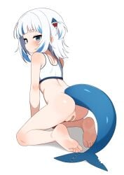 anal_access anal_only anus bandaid_on_pussy barefoot covered_pussy feet gawr_gura hololive hololive_english hololive_myth mikoscrub petite puffy small_ass small_breasts soles solo toes virtual_youtuber