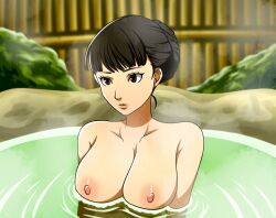 amagi_yukiko big_breasts breasts hot_spring persona_4 tagme