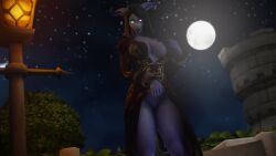 1girls 3d big_breasts black_hair blizzard_entertainment blue_skin breasts curvy_figure draenei female horns huge_breasts morilymory mory original_character pinup presenting pussy solo spread_legs tail thick_thighs voluptuous voluptuous_female warcraft wide_hips world_of_warcraft