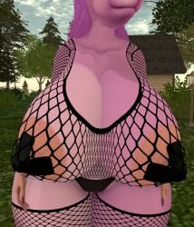 big_ass big_breasts breasts bubble_butt cleavage female ferialexonar fishnets furry huge_ass huge_breasts tagme thick_thighs wide_hips