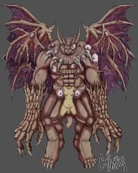 2025 4_horns 4_wings 5_toes abs absurd_res belt big_hands big_penis blindfold breasts brown_belt brown_clothing cahara_artwork chest_mouth chimera chimera_humanoid claws clothing colored corpse death deity fear_and_hunger feet flaccid futa_death futanari genitals green_eyes grey_background gro_goroth_(fear_and_hunger) gynomorph headless hi_res horn huge_cock huge_hands humanoid intersex limbless looking_at_viewer male mane membrane_(anatomy) membranous_wings mostly_nude multi_eye multi_horn multi_wing muscular muscular_humanoid muscular_male navel notched_wings nude old_god_(fear_and_hunger) olive_skin penis shaded shoulder_eye signature simple_background solo standing tan_claws tan_mane toe_claws toes unusual_anatomy unusual_eye_placement unusual_mouth_placement vein veiny_muscles white_body white_skin wing_eyes wings