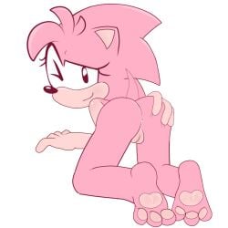 amy_rose anus ass asshole at classic_amy classic_amy_rose classic_sonic female grab hedgehog looking pawpads pussy rose showing smile smiling solo sonic sonic_(series) sonic_the_hedgehog_(series) the viewer wink young