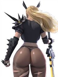 1girls ass back_view big_ass female female_only magik_(illyana_rasputin) marvel popogori revealing_clothes standing tight_clothing