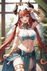 ai_generated female female_focus female_only genshin_impact hoyoverse light-skinned_female light_skin mihoyo mihoyo_technology_(shanghai)_co._ltd. nilou_(genshin_impact) solo solo_female solo_focus sumeru_girls