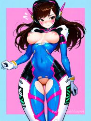 d.va from overwatch by vixxyart