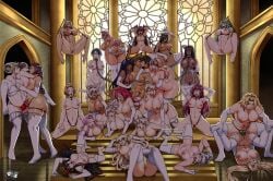 26girls ahe_gao artoria_pendragon barghest_(gawain)_(fate) bradamante_(fate) bridal_lingerie caenis_(fate) catherine_(fire_emblem) chain_leash chained crossover dorothea_arnault edelgard_von_hresvelg fate/grand_order fate_(series) femsub fire_emblem fire_emblem:_three_houses francis_drake_(fate) garter_belt garter_straps harem harem_girl huge_breasts ingrid_(taimanin_asagi) jadenkaiba jeanne_d'arc_(fate) kuroinu_~kedakaki_seijo_wa_hakudaku_ni_somaru~ large_breasts lingerie long_hair makai_kishi_ingrid manuela_casagranda medusa_(fate) miyamoto_musashi_(fate) mizuki_yukikaze multiple_girls nitocris_(fate/grand_order) oda_nobunaga_(fate) olga_discordia penthesilea_(fate/grand_order) petra_macneary pussy quetzalcoatl_(fate) scathach_(fate) scheherazade_(fate) seiros_(fire_emblem) shamir_nevrand shaved_pussy short_hair slave slave_collar slavegirl strap-on submissive_female taimanin_asagi taimanin_yukikaze tomoe_gozen_(fate) tongue_out xuanzang_(fate)