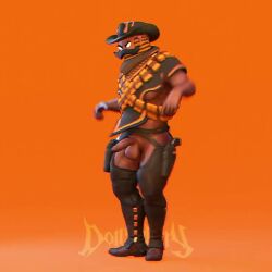 1boy animated ass balls big_ass big_butt cowboy dancing dollymolly323 fortnite male male_only mancake mp4 muscular muscular_male penis solo solo_male sound tagme video