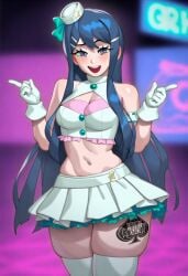 danganronpa huge_breasts idol maizono_sayaka queen_of_spades tattoo