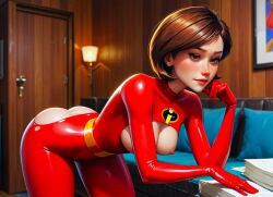 ai_generated ass breasts dex-j erect_nipples helen_parr latex_bodysuit the_incredibles thighs