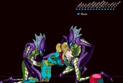 cum cum_in_ass cum_in_mouth cum_shot fellatio female gangbang human male metroid metroid_fusion nintendo oral samus_aran space_pirate straight threesome