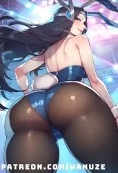 ai_generated big_ass big_breasts big_butt big_thighs blush from_behind from_behind_position huge_ass huge_breasts huge_butt huge_thighs irelia_xan league_of_legends leotard pantyhose playboy_bunny rabbit_ears rabbit_girl rabbit_tail tiara wanuze wide_hips