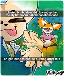 aggretsuko fart fart_fetish fenneko implied_scat on_toilet plop snapchat toilet tsunoda wattabongo