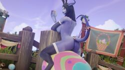 1girls 3d big_ass big_breasts black_hair blizzard_entertainment blue_skin bunny_ears curvy_figure draenei easter female horns huge_breasts morilymory mory noblegarden nude original_character pinup solo stockings tail thick_thighs thighhighs voluptuous voluptuous_female warcraft wide_hips world_of_warcraft