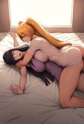 2girls ai_generated busty busty_female catfight competitive competitive_intercourse competitive_sex couple huge_breasts hyuuga_hinata hyuuga_hinata naruko naruto naruto_(series) naruto_shippuden rule_63 sexfight uzumaki_naruko uzumaki_naruto uzumaki_naruto wrestling yuri