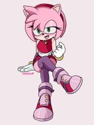 amy_rose amy_rose_(boom) legs_crossed pink_body sexy sonic sonic_(series) sonic_boom sonic_the_hedgehog_(series) thigh-high