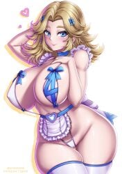 1girls 2d absurdres ass athletic athletic_female big_ass big_breasts big_thighs bikini blonde_hair blue_eyes breasts butt earrings fantastic_four female female_focus female_only gigantic_ass gigantic_breasts gigantic_thighs highres hoop_earrings huge_ass huge_breasts huge_thighs invisible_woman invisible_woman_(marvel_rivals) jewelry large_breasts legwear long_hair maid maid_outfit maid_uniform marvel marvel_rivals micro_bikini milf pussy seviesphere solo sue_richards sue_storm superheroine swimsuit tagme thick_hips thick_thighs thighs