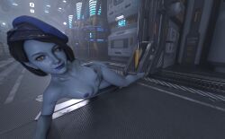 1girls 3d blue_skin guardians_of_the_galaxy guardians_of_the_galaxy_(game) naked nikki_gold_(guardians_of_the_galaxy_game)