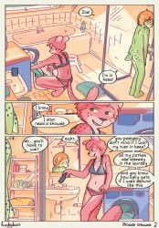 2girls ass blush comic female funkybun nude shower tagme underwear veronica_(funkybun) zoe_(funkybun)