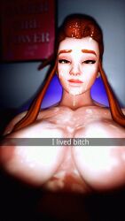 big_breasts blizzard_entertainment breasts brigitte brigitte_lindholm cum cum_on_face cum_on_self english_text freckles freckles_on_face light-skinned_futa lying lying_on_back missyastrea nipples no_nut_november nyl_brigitte orange_hair overwatch overwatch_2 pink_nipples selfie sidelocks tagme text