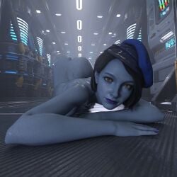 1girls 3d blue_skin guardians_of_the_galaxy guardians_of_the_galaxy_(game) naked nikki_gold_(guardians_of_the_galaxy_game)