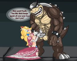 blonde_hair breasts cum cumshot fellatio female hair human ivan_aedler koopa koopaling male mario_(series) morton_koopa_jr. nintendo nipples oral peach's_untold_tale playshapes princess_peach straight super_mario_bros.