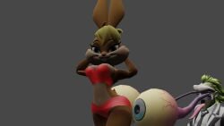 armpits beetlejuice beetlejuice_(character) big_breasts bunny bunny_ears bunny_girl bunny_tail furry furry_female lingerie lola_bunny looney_tunes multiversus red_lingerie sexy thicc thick_thighs thighs undead warner_bros warner_brothers