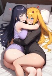 2girls ai_generated busty busty_female catfight competitive competitive_intercourse competitive_sex couple huge_breasts hyuuga_hinata naruko naruto naruto_(series) naruto_shippuden rule_63 sexfight uzumaki_naruko uzumaki_naruto wrestling yuri