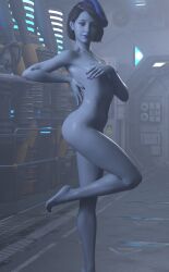 1girls 3d blue_skin guardians_of_the_galaxy guardians_of_the_galaxy_(game) naked nikki_gold_(guardians_of_the_galaxy_game)