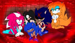 artist_signature darknovansfw digital_art female harem male sonic.exe sonic_(series) sonic_the_hedgehog_(series)