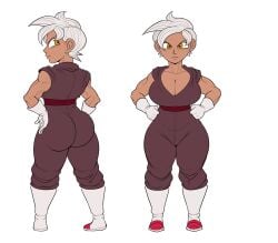 1girls big_ass big_breasts big_thighs boots character_sheet dark-skinned_female dark_skin detnox dragon_ball full_body gloves huge_ass huge_breasts huge_thighs looking_at_viewer original pose posing saiyan saiyan_girl saiyan_tail short_hair tomboy tufura_(detnox) yellow_eyes