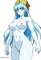 aeos agios ai ai_generated aios aiosu blue_body blue_eyes blue_hair divinity_essence dragon_ball dragon_ball_heroes goddess ladyaeos nude_female pointy_ears super_dragon_ball_heroes supreme_kai_of_time time_power_unleashed_form time_power_unleashed_form_(dragon_ball)