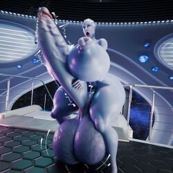 1futa 3d alien asari balls big_breasts blue_skin breasts erection futa_only futanari huge_balls huge_breasts hyper_penis liara_t'soni mass_effect nipples open_mouth penis renö solo solo_futa tongue tongue_out