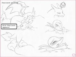 anal blush charizard cum english_text female gameplay_mechanics harumi male nintendo penetration penis pokemon pokemon_(species) pokemon_battle sex snivy straight tears text video_games