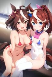 2girls ai_generated kitasan_black_(umamusume) tagme tokai_teio_(umamusume) umamusume umamusume_pretty_derby