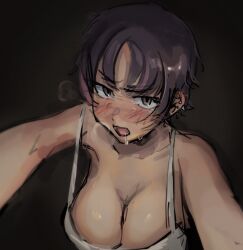 1girls 555_viri bare_shoulders barely_clothed big_breasts big_breasts big_breasts black_backpack blush blush blushing_at_viewer blushing_female bon_(bon73p) bon_(vtuber) braless breasts breasts breasts breath breath_cloud busty busty_female cleavage drool drool_on_face drooling ear_piercing ear_piercings female female_focus female_only girl hi_res indie_virtual_youtuber indie_vtuber jewelry june june_(month) looking_at_viewer mouth nearly_nude no_bra no_bra_under_clothes saliva saliva_on_chin saliva_on_tongue short_hair short_hair_female solo solo_female solo_focus staring_at_viewer tan-skinned_female tan_body tan_skin tan_skinned_female tanned tanned_female tanned_girl tanned_skin tomboy topwear virtual_youtuber visible_breath vtuber vtuberfanart