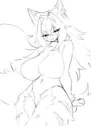 anthro big_breasts breasts cleavage female female_focus female_only fur furry scrapped_moon tagme thick_thighs wide_hips