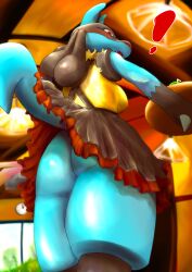 1girls ass butt hauberk888 lucario pokemon pokemon_dppt