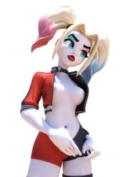 breasts breasts breasts_out dc dc_comics exposed_breasts female harley_quinn harley_quinn_(multiversus) multiversus posing tits_out topless warner_bros warner_brothers