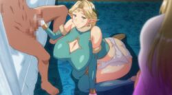 1boy 2021 20s 2girls ahe_gao almia_agraliel animated ass ass_cleavage bare_shoulders blonde_hair blush breasts butt_crack censored center_opening cleavage clothed_female_nude_male dress earrings elf ephildis_agraliel fellatio female garter_straps gloves green_dress handjob headpiece huge_breasts jewelry kyonyuu_elf_oyako_saimin lune mature_female mind_control mosaic_censoring mother_and_daughter multiple_girls no_bra nude oral panties penis penis_grab pointy_ears queen straight tagme thighhighs thighs underwear white_gloves white_panties