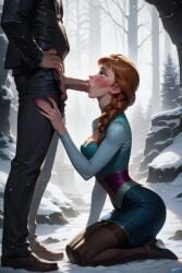 ai_generated anna_(frozen) blowjob clothed fellatio frozen_(film)